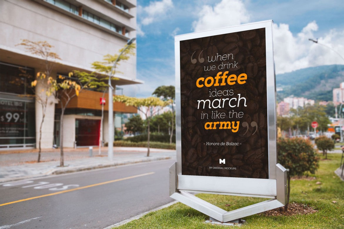 Free Billboard Outdoor Advertising (Mockup)