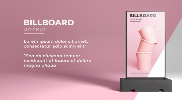 Free Billboard Studio Mock Up Psd