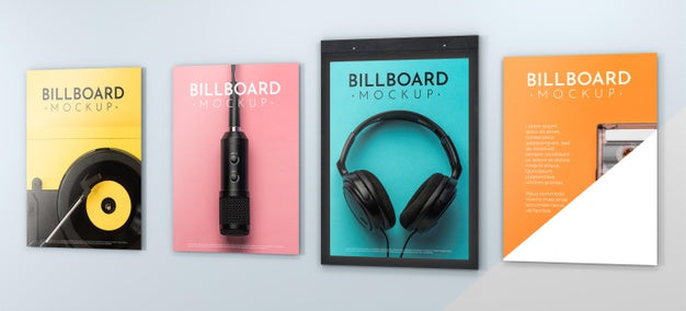 Free Billboard Studio Mock Up Psd