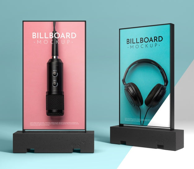 Free Billboard Studio Mock Up Psd