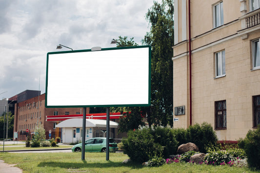 Free Billboard With Blank Surface For Advertising Psd