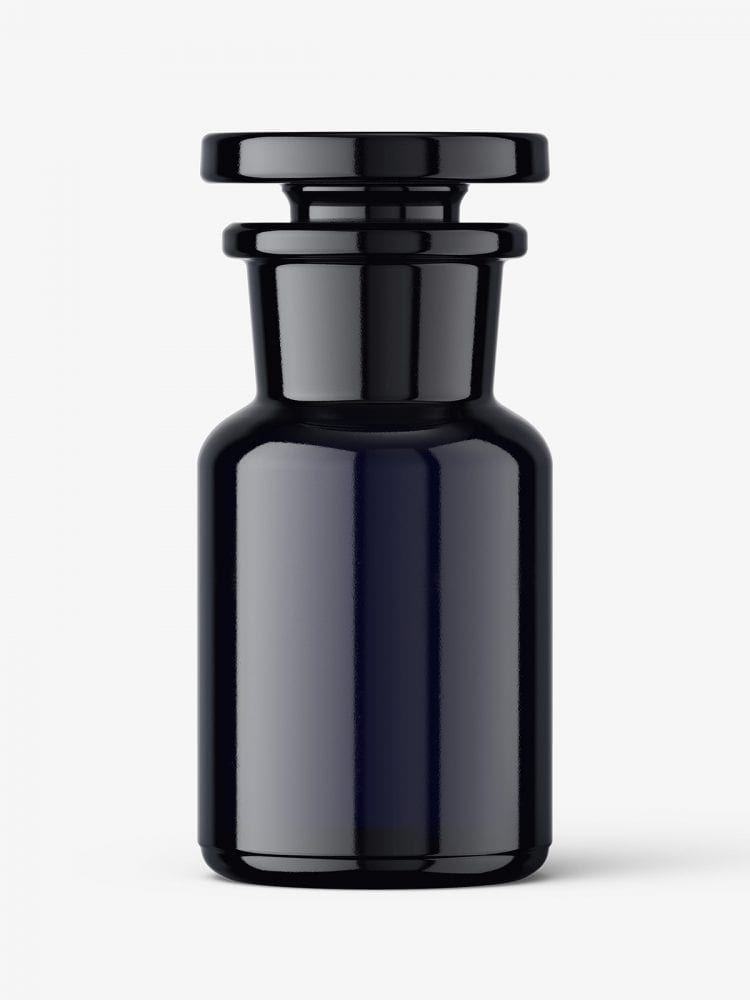 Free Bio Photonic Apothecary Bottle Mockup / 50 Ml