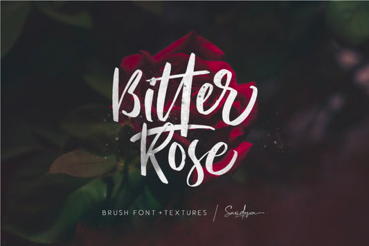 Free Bitter Rose Brush Script
