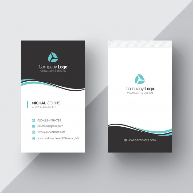 Free Black And White Business Card Psd