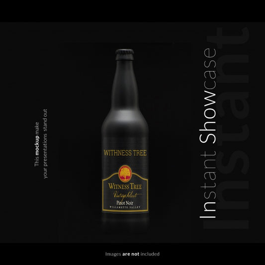 Free Black Bottle Mock Up Psd