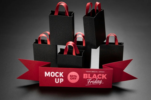 Free Black Friday Concept With Mock-Up Psd