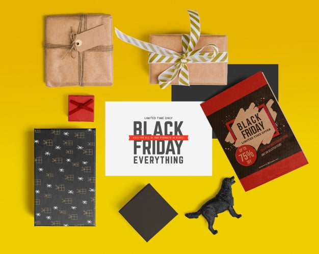 Free Black Friday Scene Creator Mockup Psd