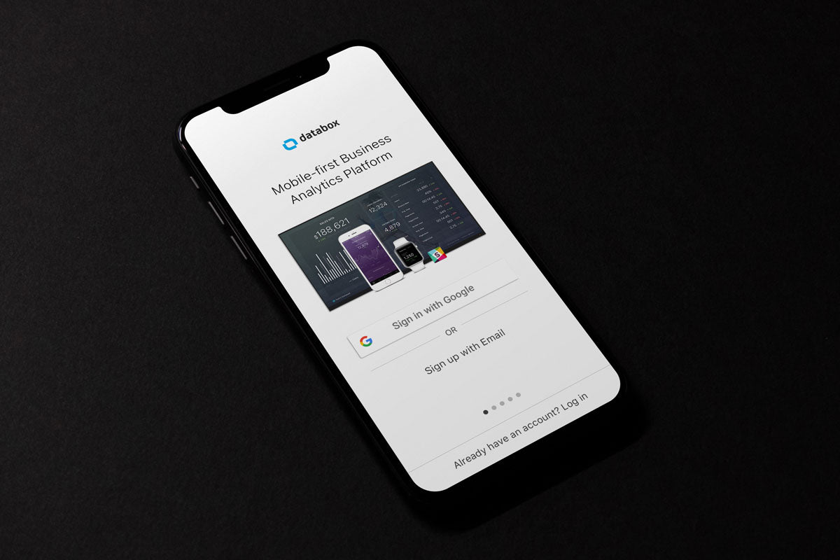 Free Black Clean iPhone X Mockup