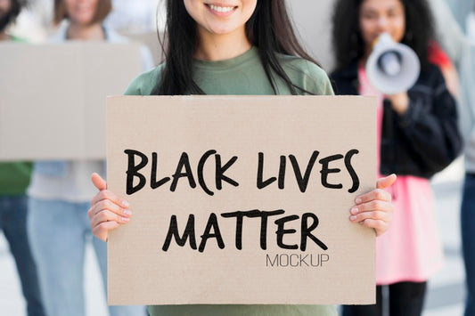 Free Black Lives Matter Concept Mock-Up Psd