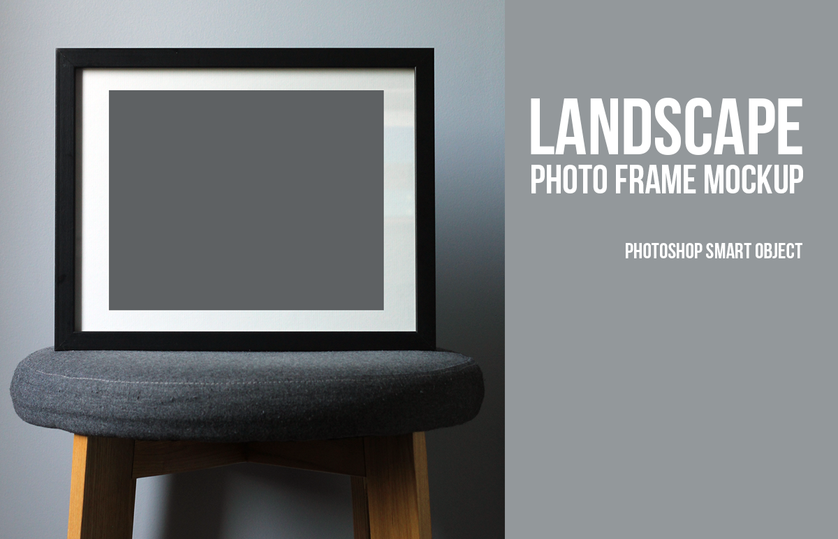 Free Black Picture Frame Mockup / Minimalist Styled Stock Photo / #25