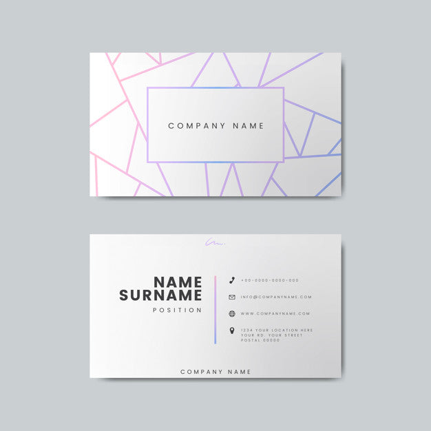 Free Blank Business Card Design Mockup Psd