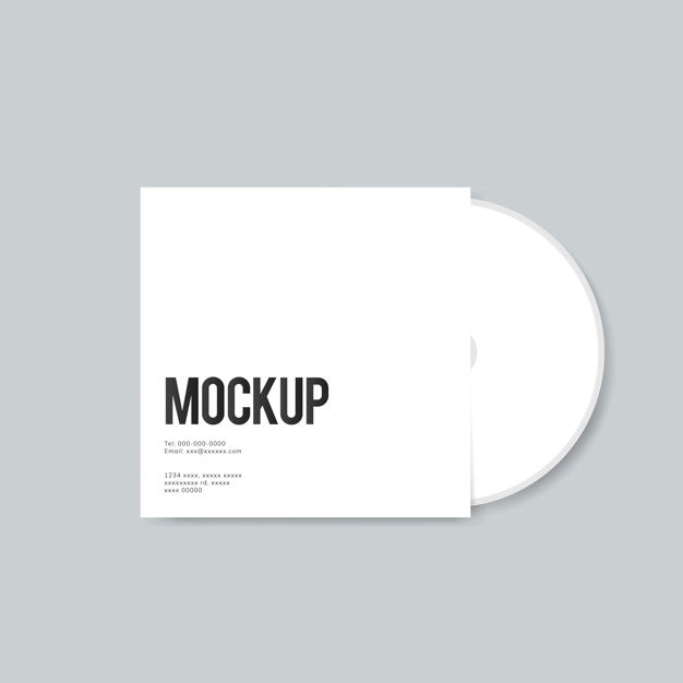 Free Blank Cd Cover Design Mockup Psd