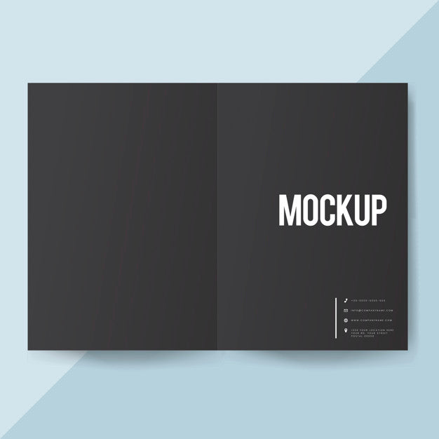 Free Blank Paper Brochure Template Mockup Psd