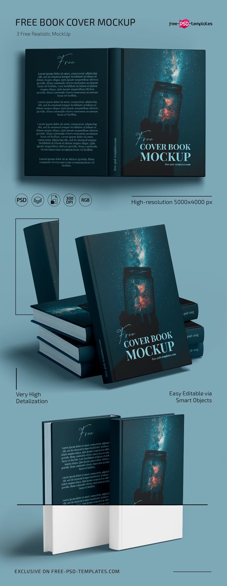 Free Book Cover Mockup