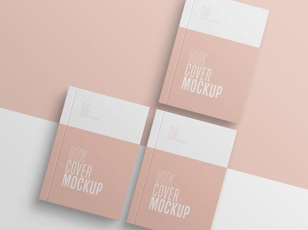 Free Book Cover Multiple Mockup Psd