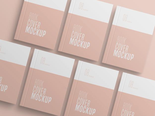 Free Book Cover Multiple Mockup Psd