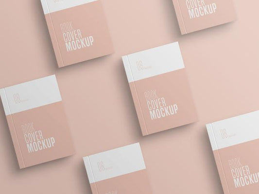 Free Book Cover Multiple Mockup Psd