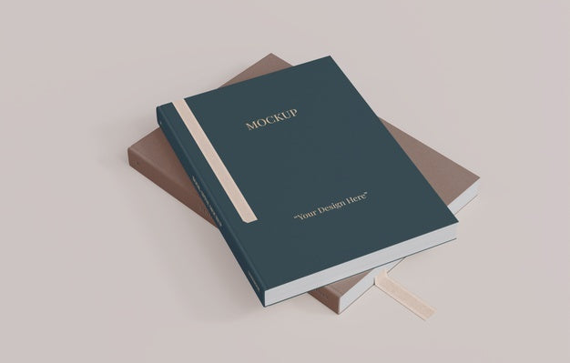 Free Book With Bookmark Design Mockup Psd