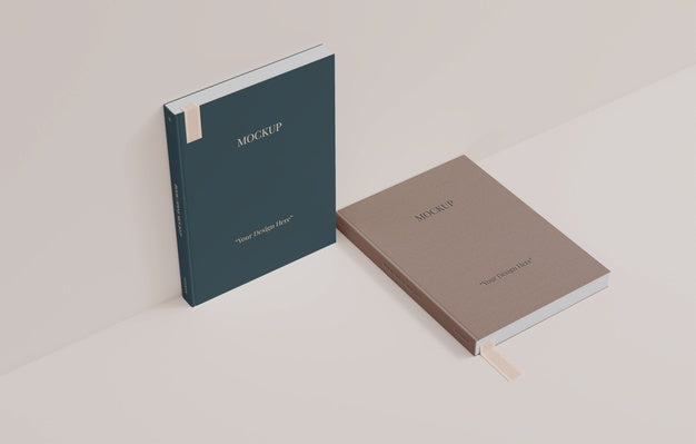 Free Book With Bookmark Design Mockup Psd