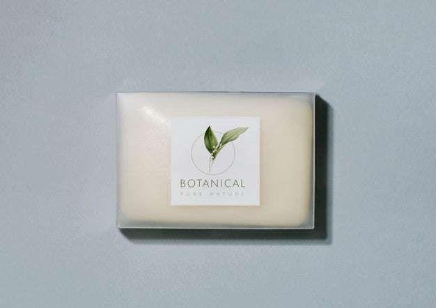 Free Botanical Soap Bar Packaging Mockup Psd