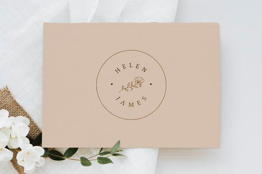 Free Botanical Wedding Invitation Card Mockup Psd