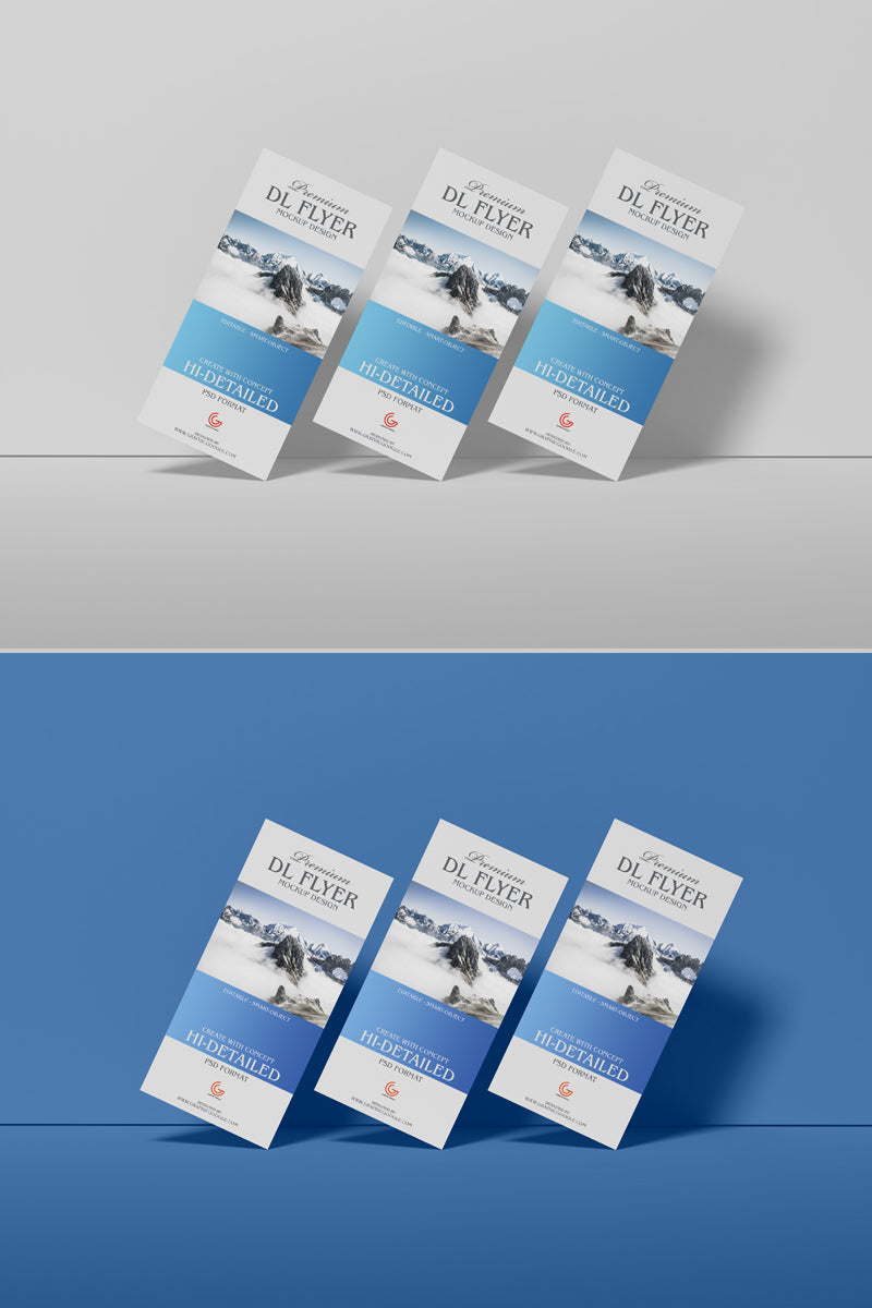Free Brand Premium Dl Flyer Mockup Design For Presentation