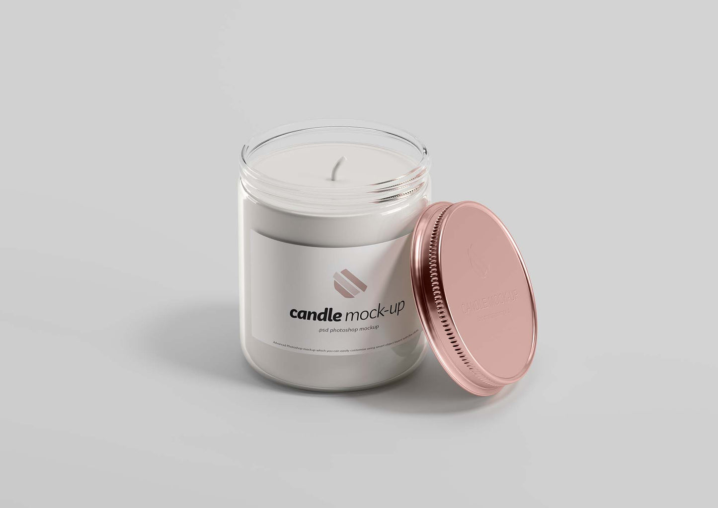 Free Branded Candle Mockup