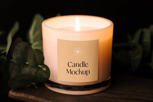 Free Branded Candle Mockup