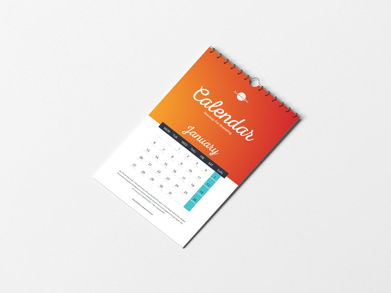 Free Branding Calendar Mockup