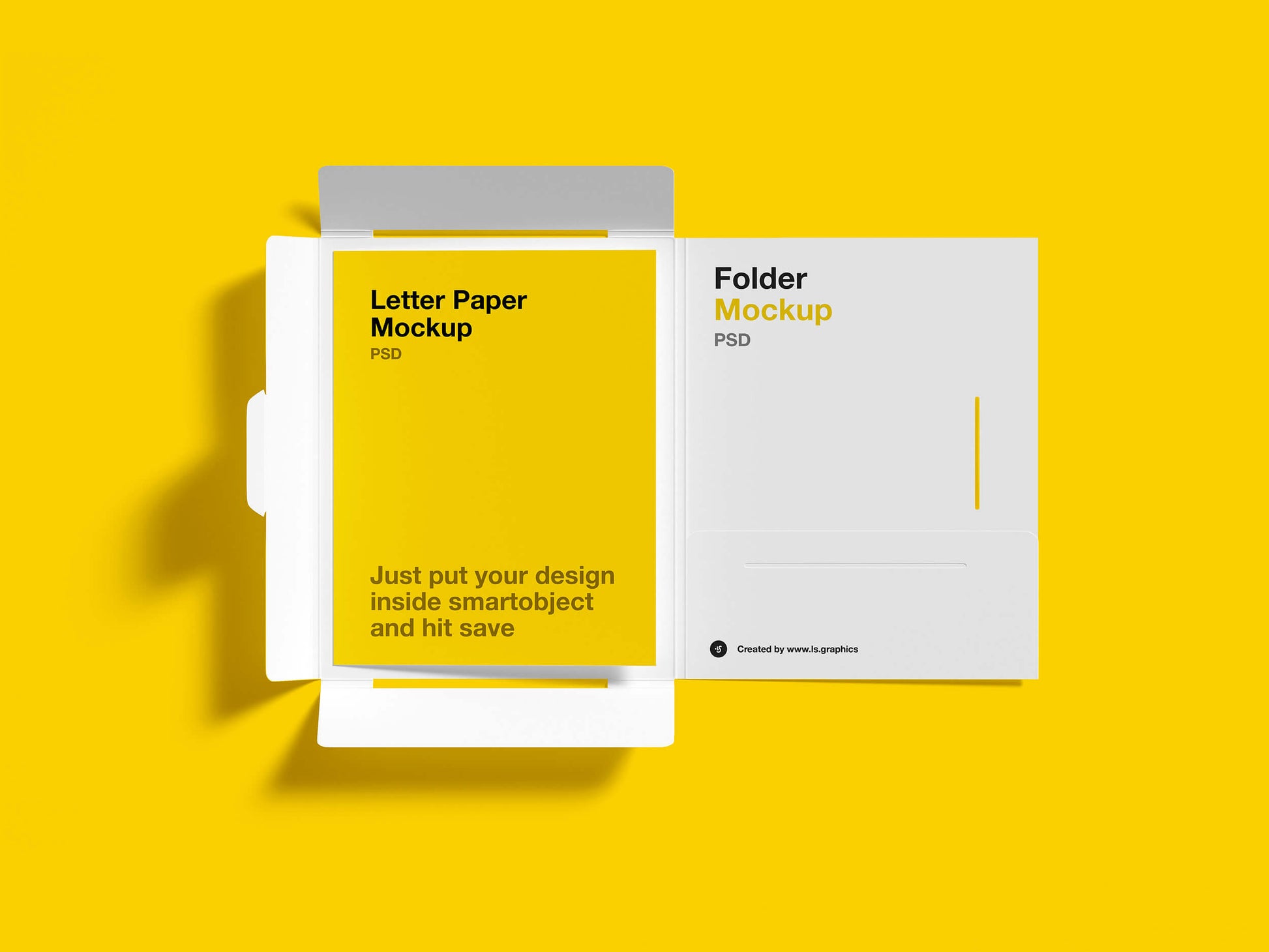 Free Brochure Folder Letter Mockups