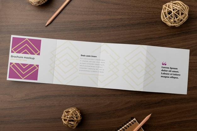 Free Brochure Mockup In Real Context Psd