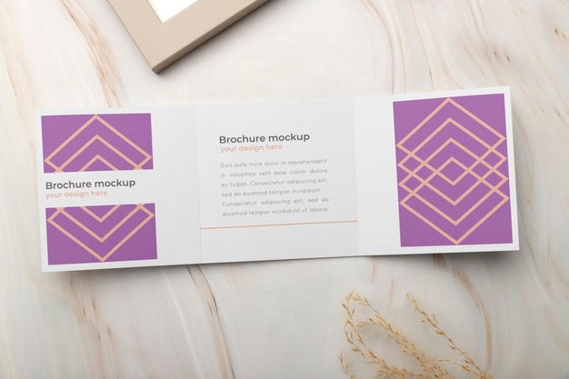 Free Brochure Mockup In Real Context Psd