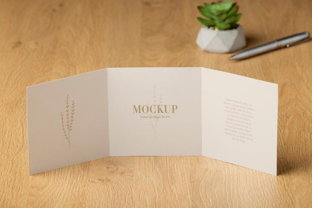 Free Brochure Mockup In Real Context Psd