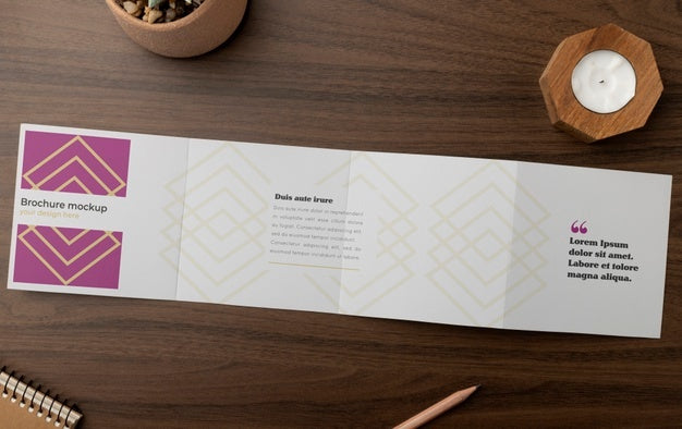 Free Brochure Mockup In Real Context Psd