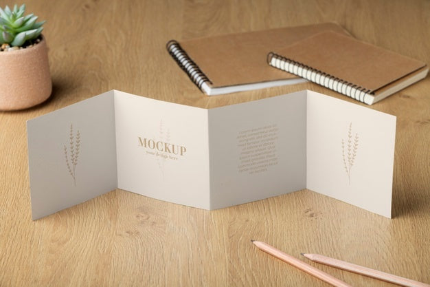 Free Brochure Mockup In Real Context Psd