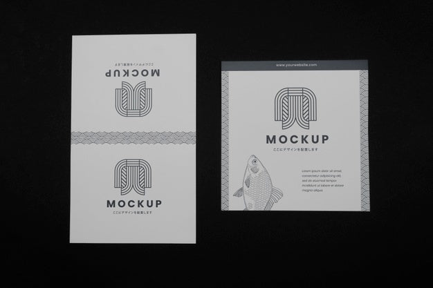 Free Brochure Mockup With Japanese Inspiration Psd