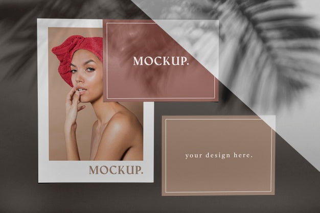 Free Brochure Shadow Overlay Mock Up Psd