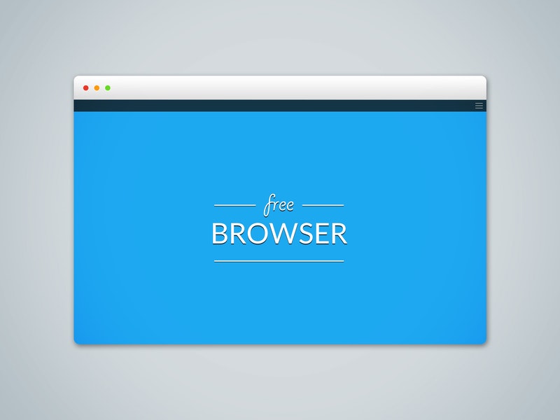 Free Browser Psd Mockup