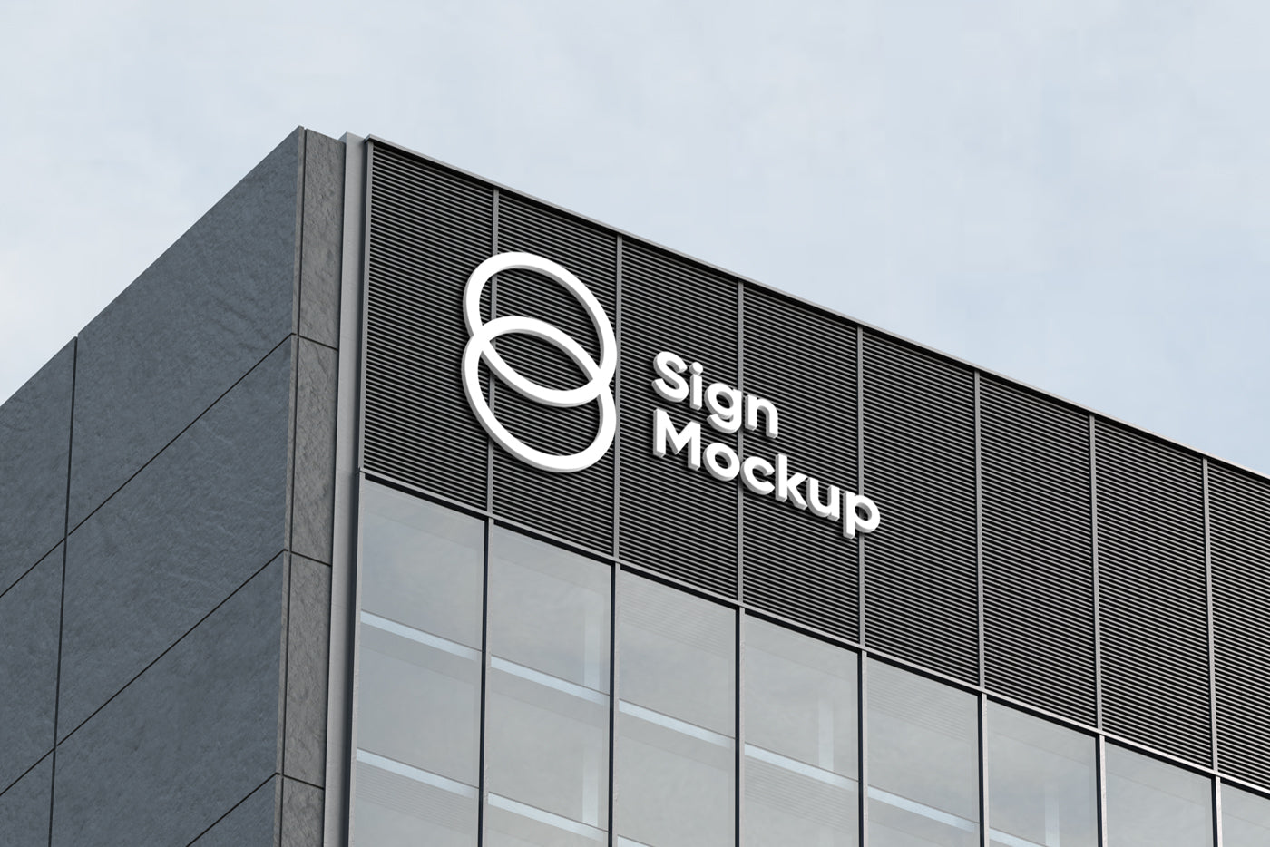 Free Building Sign Mockup