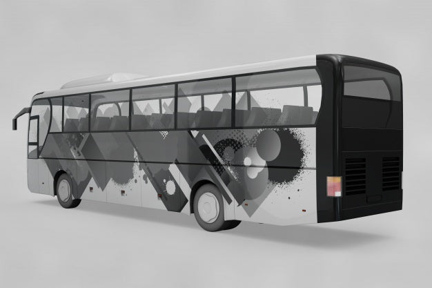 Free Bus Mockup Psd