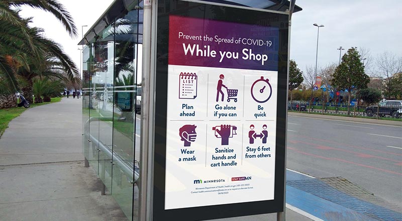 Free Bus Stop Poster Mockup Psd