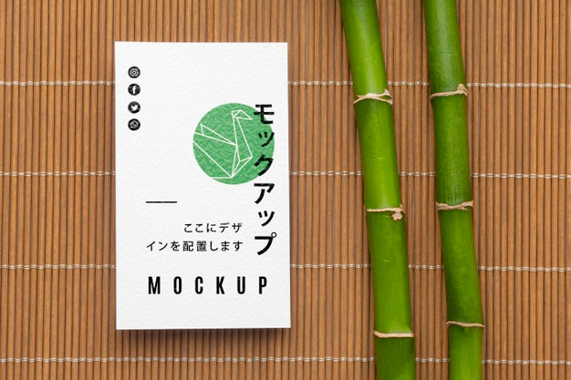 Free Business Card Mock-Up Arrangement Psd