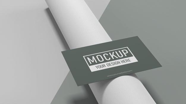 Free Business Card Mock-Up Arrangement Psd