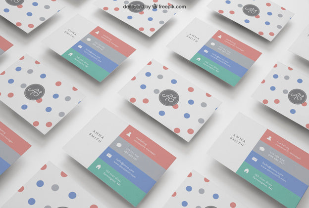 Free Business Card Mockup Of Many Stacks Psd