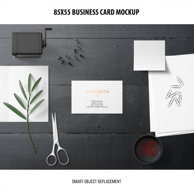 Free Business Card Mockup Psd