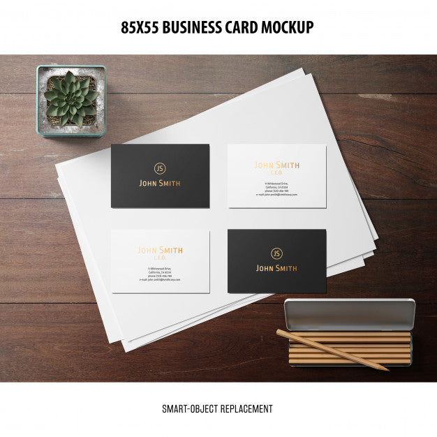 Free Business Card Mockup Psd