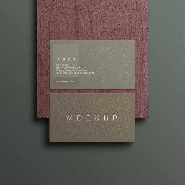 Free Business Card Mockup Psd