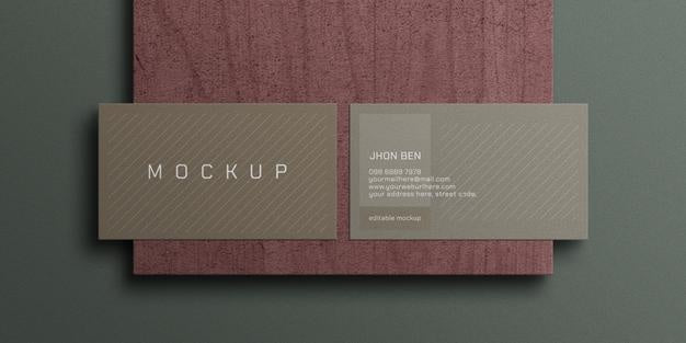 Free Business Card Mockup Psd