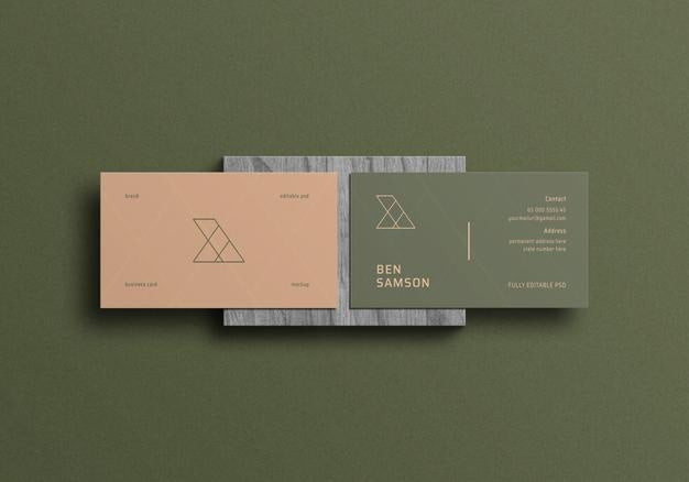 Free Business Card Mockup Psd