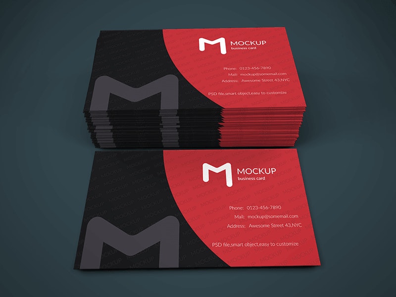 Free Business Card Mockup Vol.1